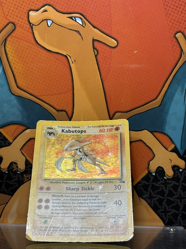 Kabutops Holo Fossil VG, 9/62 Pokemon Card