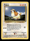 Pidgey Base Set 1999 Unlimited Print VG, 57/102 Pokemon Card.