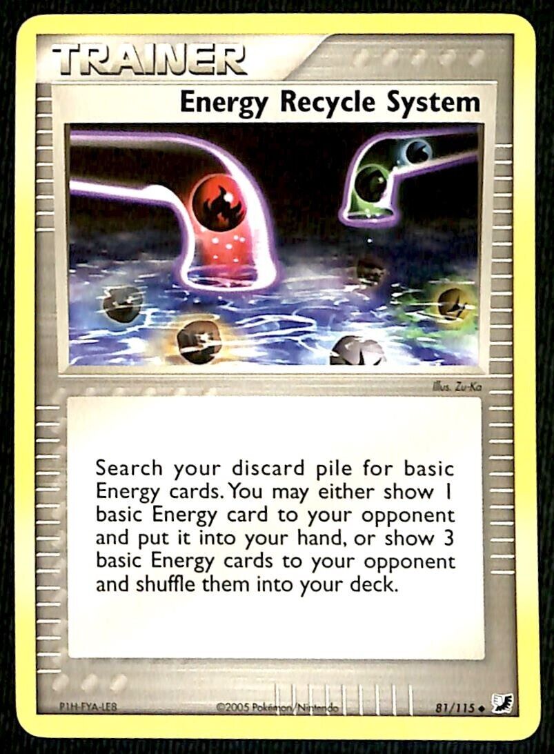 Energy Recycle System Unseen Forces NM, 81/115 Pokemon Card