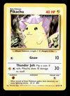 Pikachu Base Set 1999 Unlimited Print EX, 58/102 Pokemon Card.