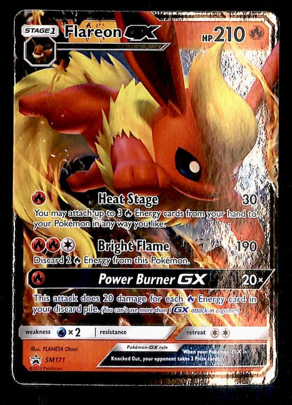 Flareon GX Full Art Promo SM171, NM Pokemon Card