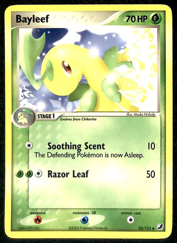 Bayleaf Unseen Forces NM, 35/115 Pokemon Card