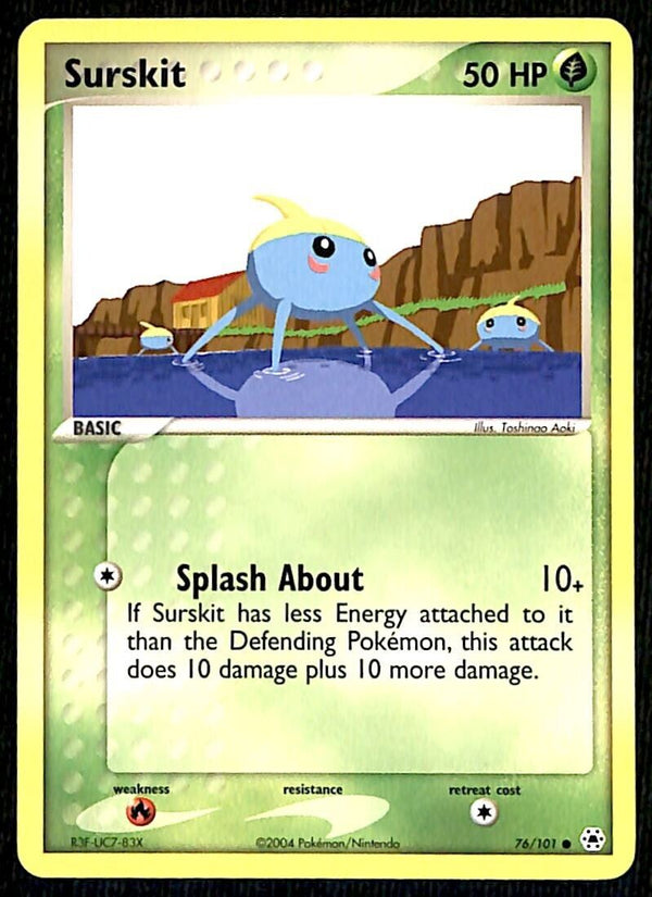 Surskit Hidden Legends NM, 76/101 Pokemon Card Surskit Hidden Legends NM, 76/101 Pokemon Card