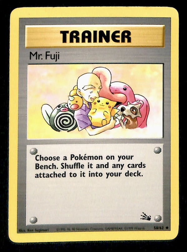 Mr. Fuji Fossil NM, 58/62 Pokemon Card