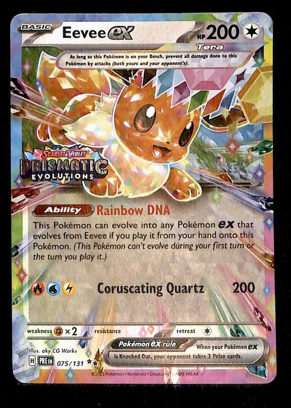 Eevee ex Stamp Promo Prismatic Evoloutions 075/131, Pokemon Card