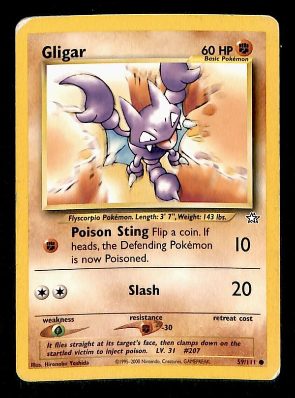 Gligar Neo Genesis VG 59/111 Pokemon Card