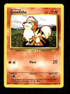 Growlithe Base Set 1999 Unlimited Print EX, 28/102 Pokemon Card.