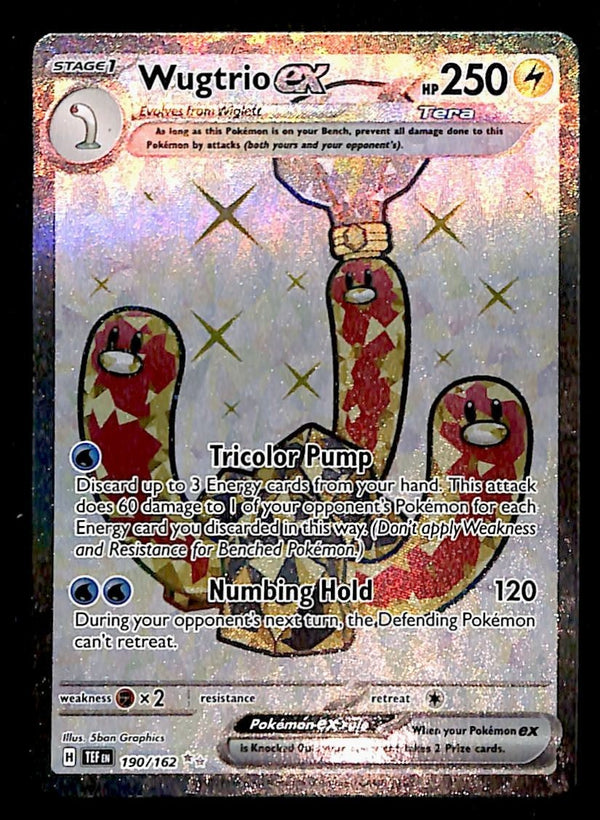 Wugtrio ex Full Art Temporal Forces 190/162, NM Pokemon Card