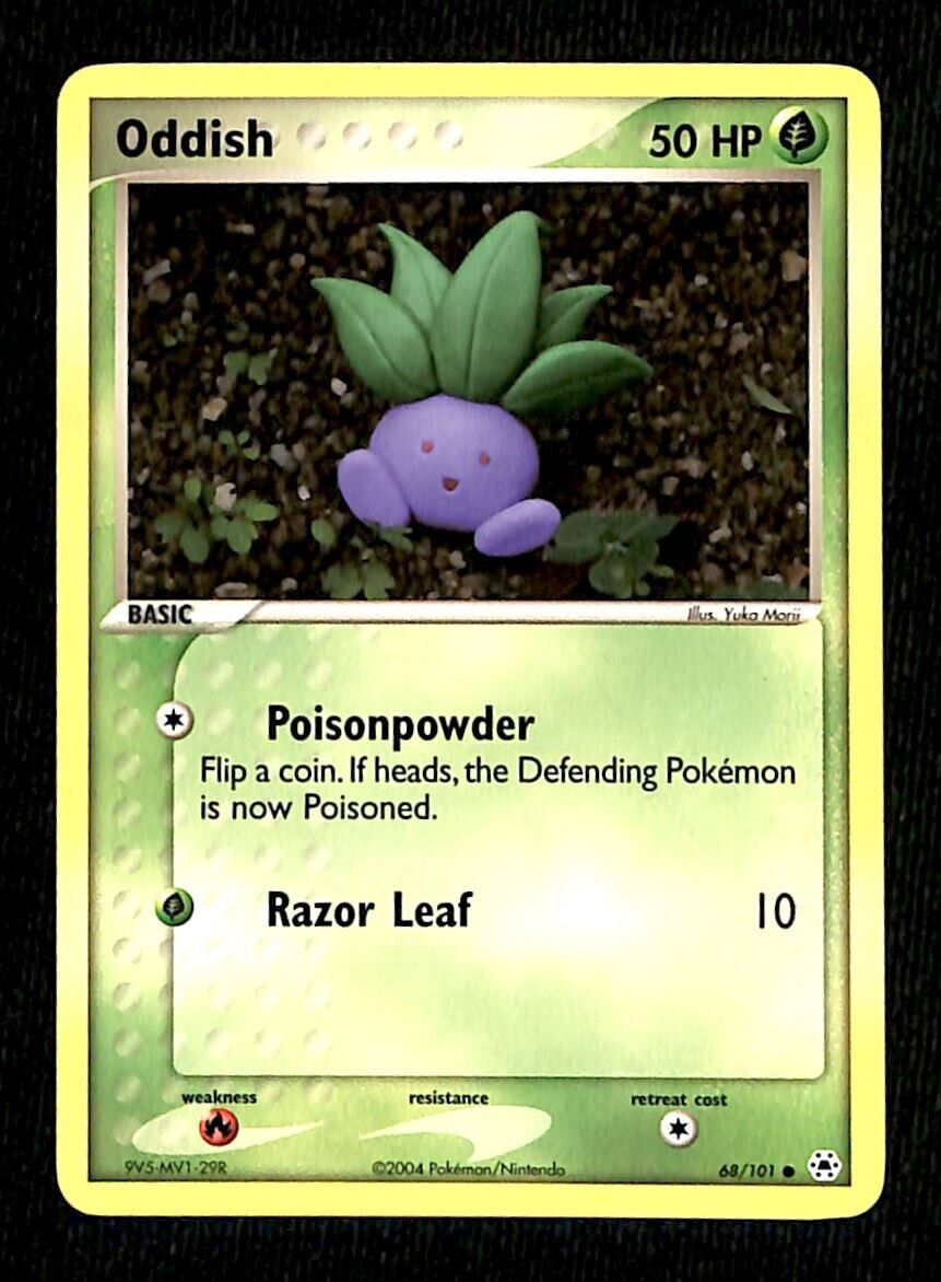 Oddish Hidden Legends NM, 68/101 Pokemon Card