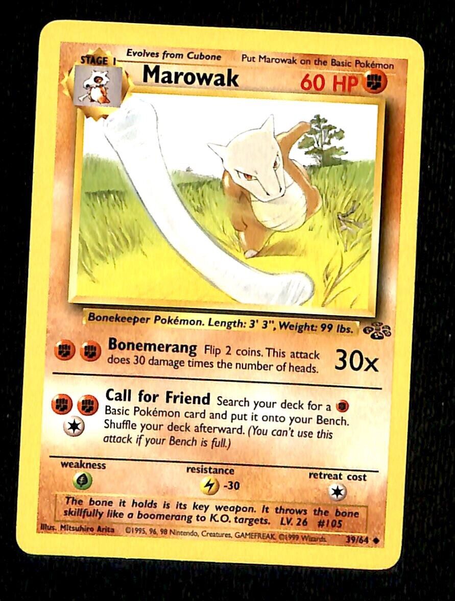 Marowak Jungle NM, 39/64 Pokemon Card