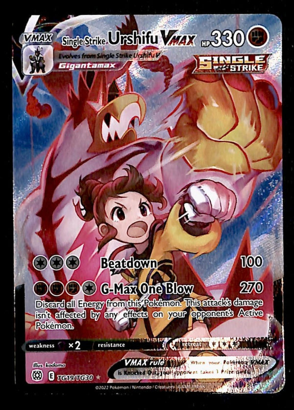 Single Strike Urshifu VMAX Ultra Rare Brilliant Stars TG19/TG30, NM Pokemon Card