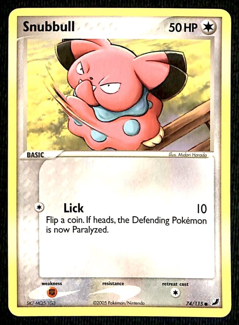 Snubbull Unseen Forces NM, 74/115 Pokemon Card