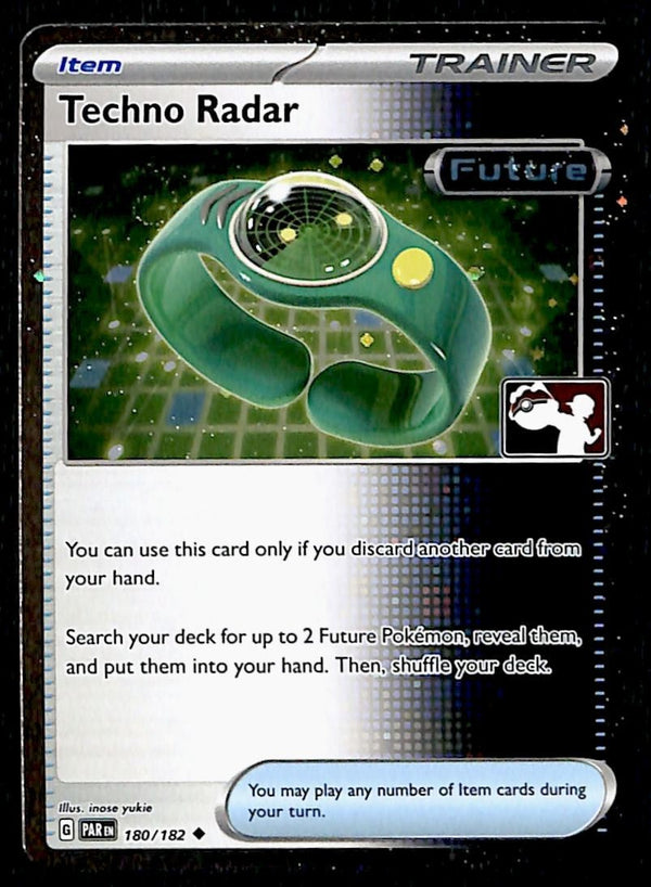 Techno Radar Cosmos Holo Play! Stamped Paradox Rift 180/182,NM Pokemon Card
