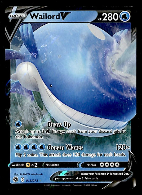 Wailord V Champions Path 013/073, NM Pokemon Card