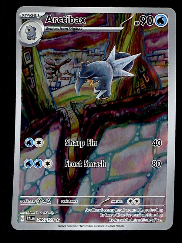 Arctibax Illistration Rare Paldea Evolved 209/193, NM Pokemon Card Arctibax Illistration Rare Paldea Evolved 209/193, NM Pokemon Card