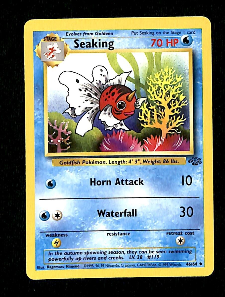 Seaking Jungle NM, 46/64 Pokemon Card