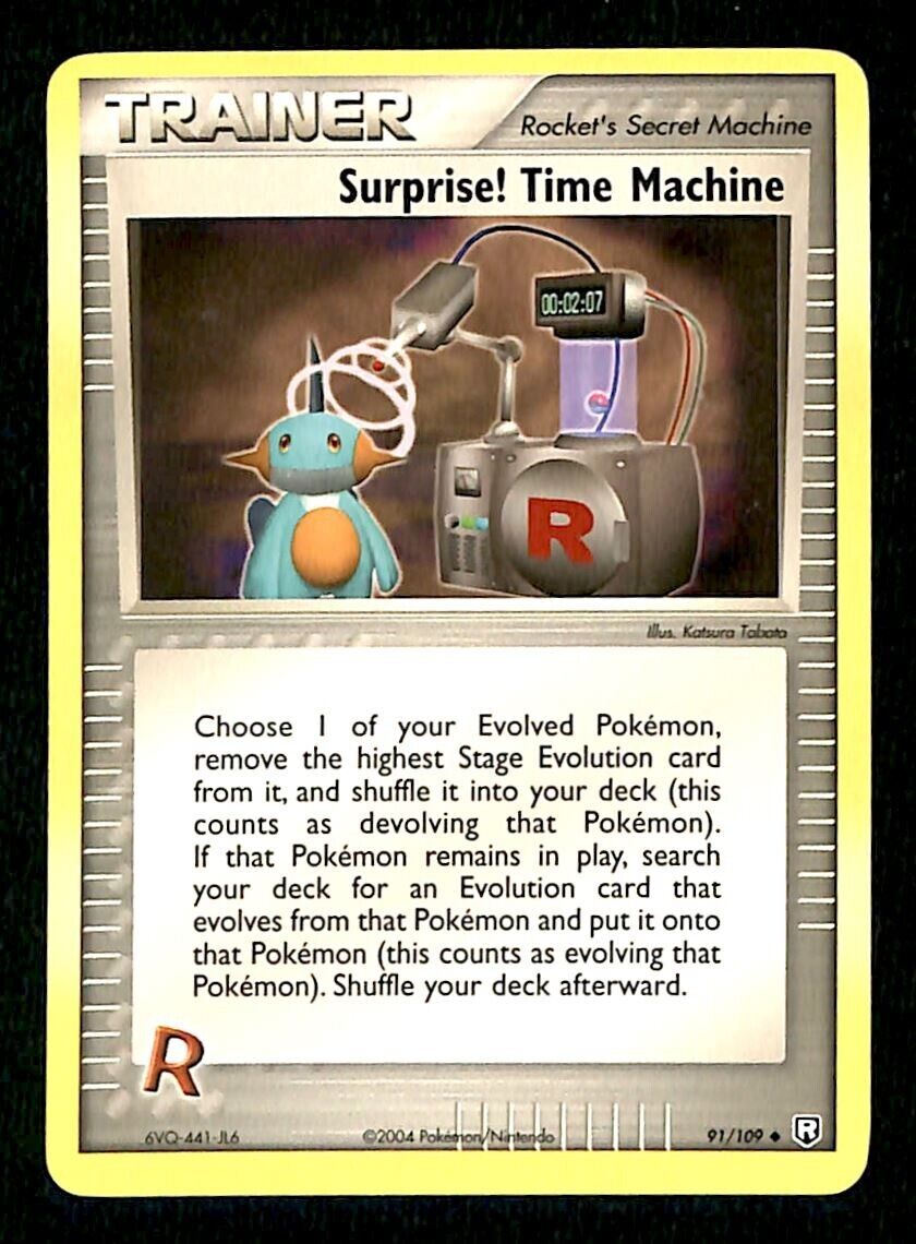 Surprise! Time Machine Team Rocket Returns NM, 91/109 Pokemon Card