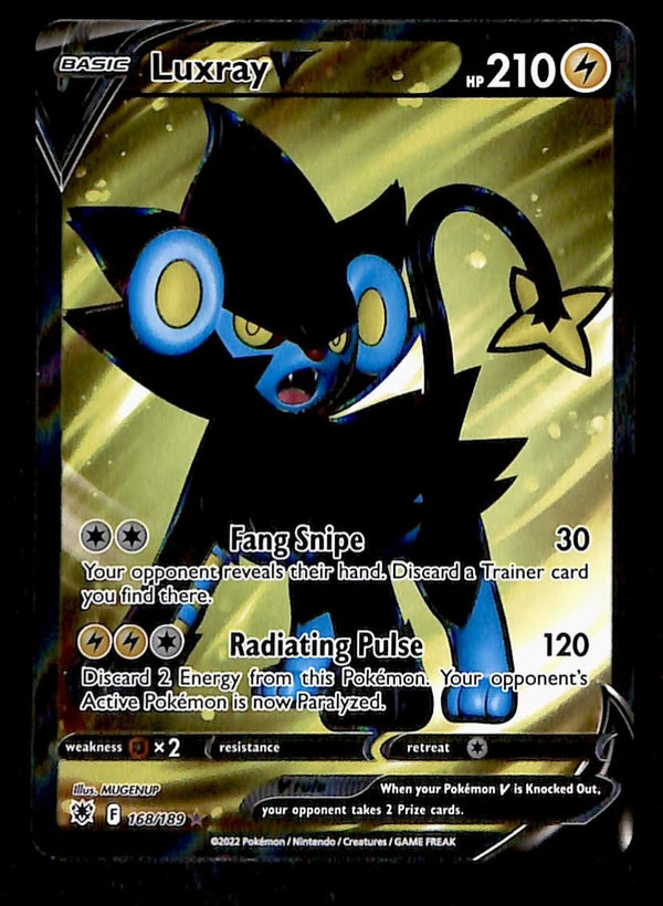 Luxray V Full Art Rare Astral Radiance 168/189, NM Pokemon Card