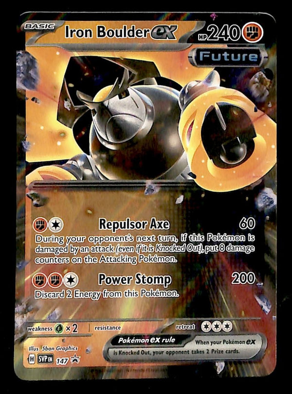 Iron Boulder EX Black Star Promo SVP 147, NM Pokemon Card
