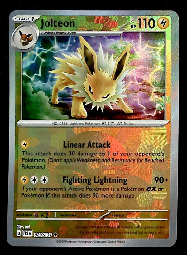 Jolteonn Pokeball Prismatic Evoloutions 029/131, NM Pokemon Card