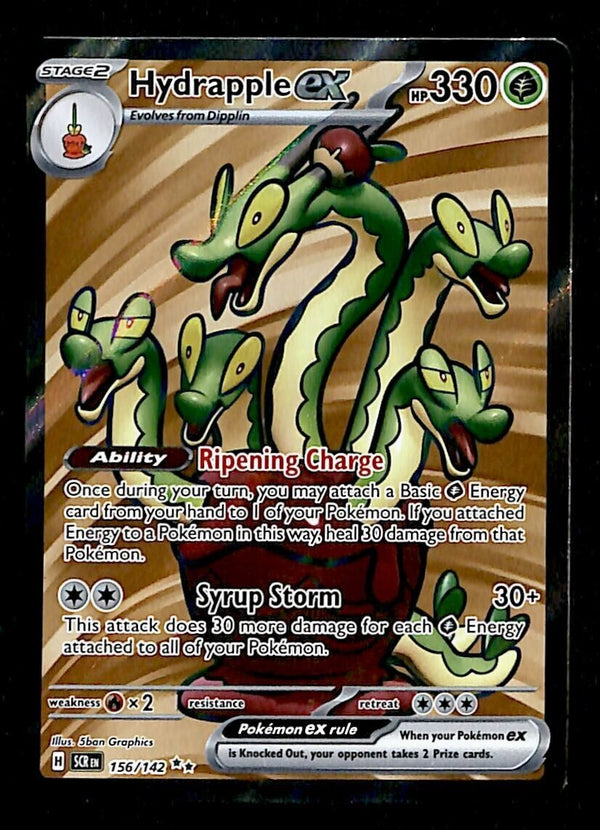 Hydrapple ex Full Art Stellar Crown 156/142, NM Pokemon Card