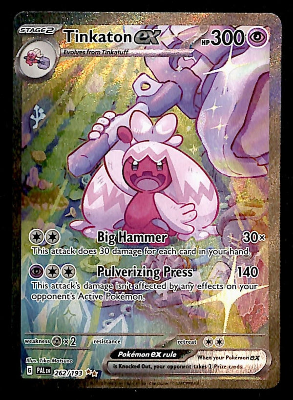 Tinkaton ex Special Illistration Rare Paldea Evolved 262/193, NM Pokemon Card