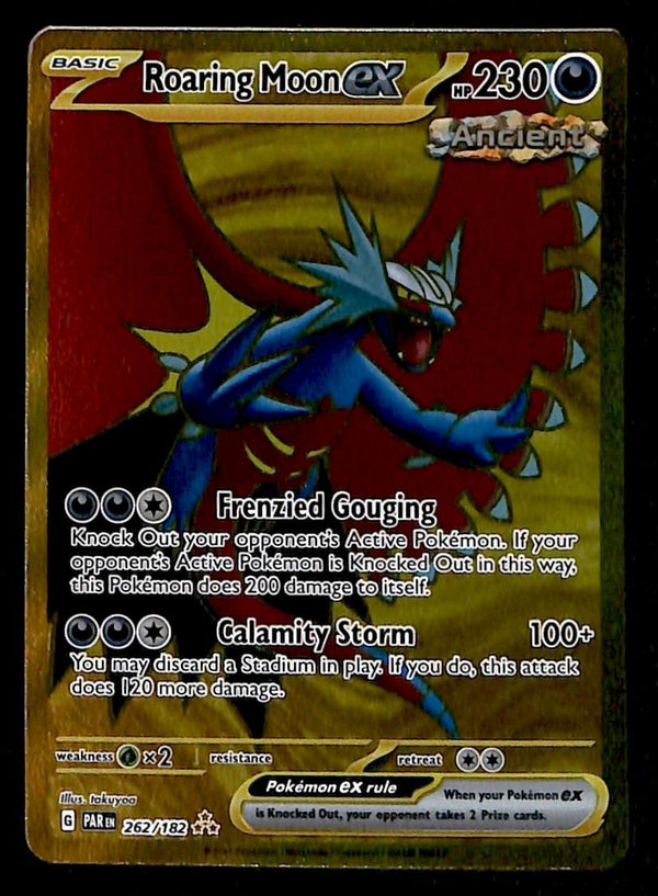 Roaring Moon Ex Hyper Rare Paradox Rift 262/182, NM Pokemon Card