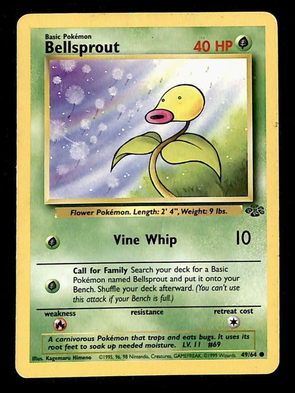Bellsprout Jungle MP, 49/64 Pokemon Card