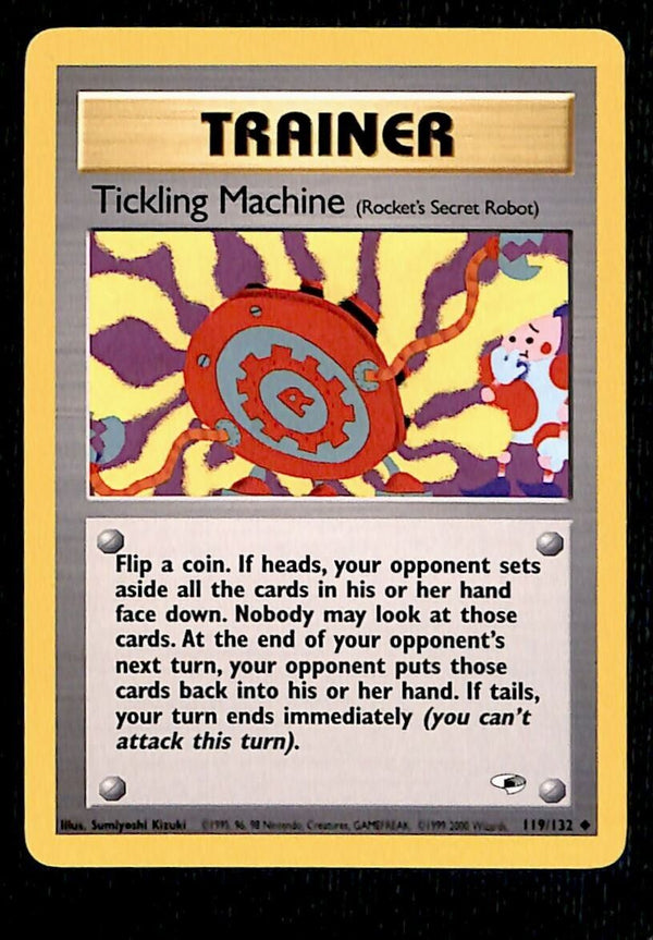 Tickling Machine Gym Heroes EX, 119/132 Pokemon Card.