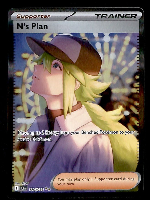 N's plan special illustration rare Black Bolt 170/086, NM Pokemon Card