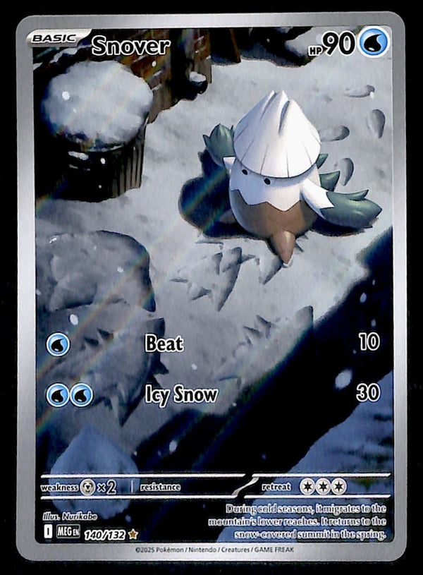 Snover Illustration Rare Mega Evolution MEG 140/132, NM Pokemon Card