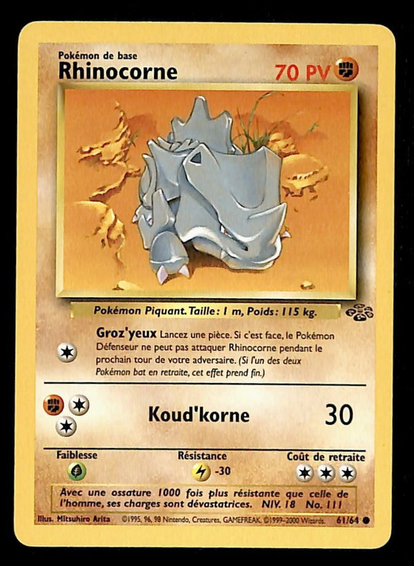 Rhyhorn Jungle NM, 61/64 Pokemon Card