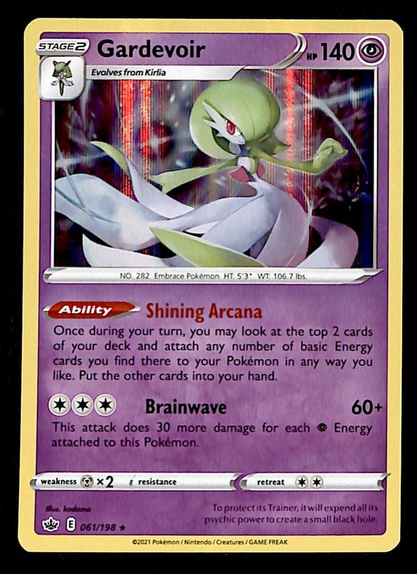 Gardevoir Holo Chilling Reign 061/198, NM Pokemon Card