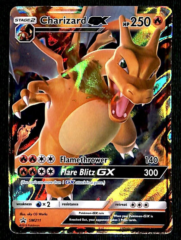 Charizard GX Black Star Promo SM211, NM Pokemon Card