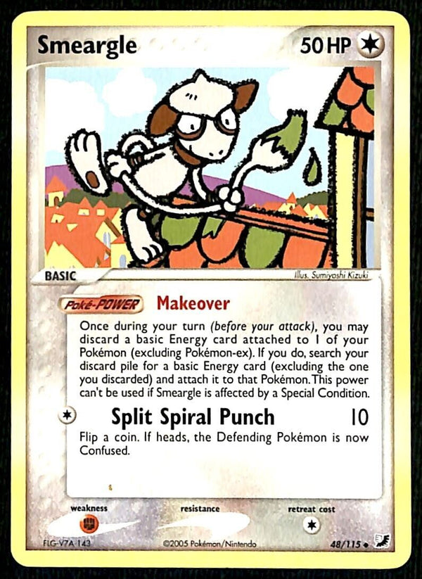 Smeargle Unseen Forces NM, 48/115 Pokemon Card