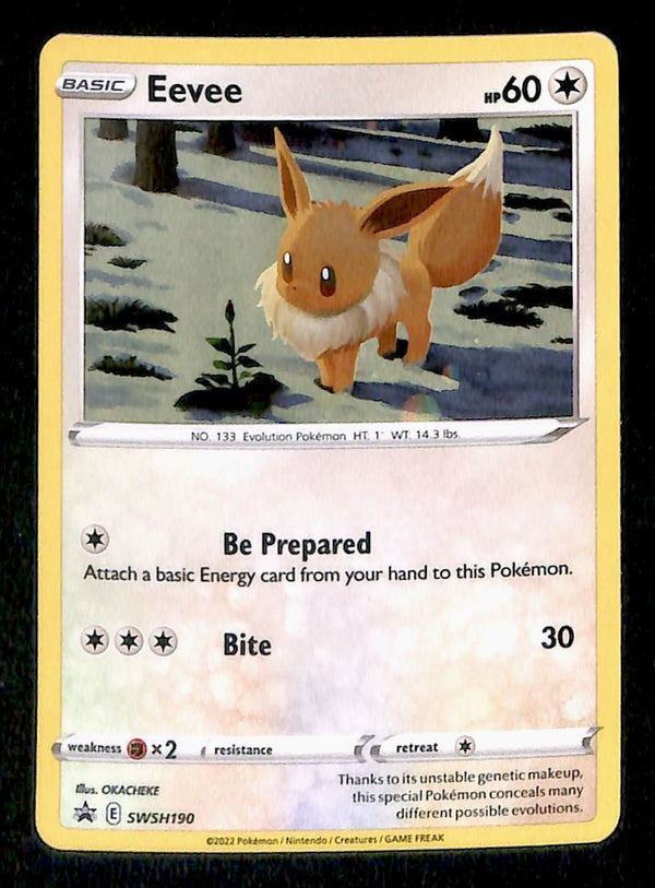 Eevee Holo Promo SWSH190, EX PokemonCard