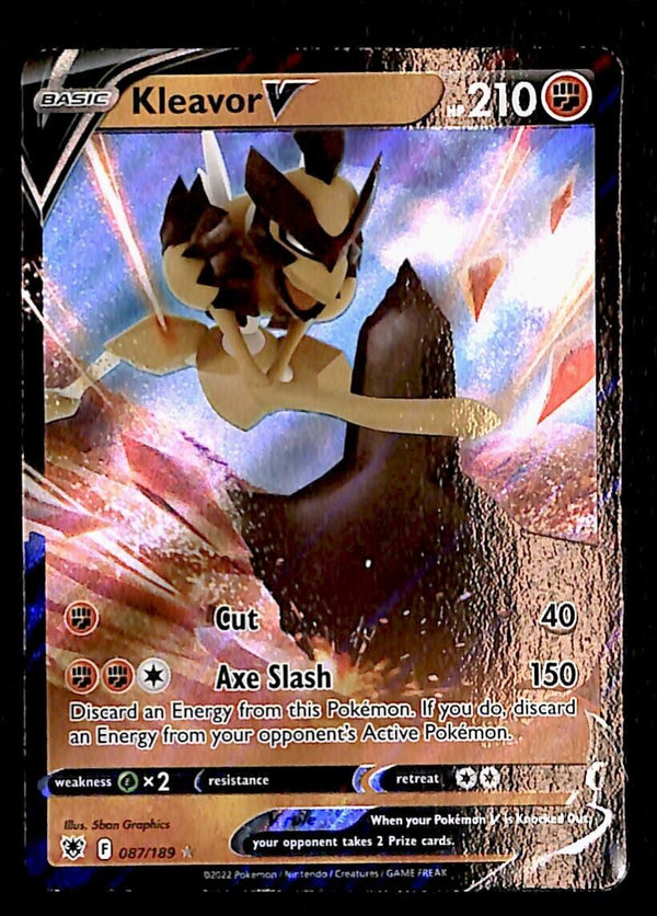 Kleavor V Ultra Rare Astral Radiance 087/189, NM Pokemon Card Kleavor V Ultra Rare Astral Radiance 087/189, NM Pokemon Card