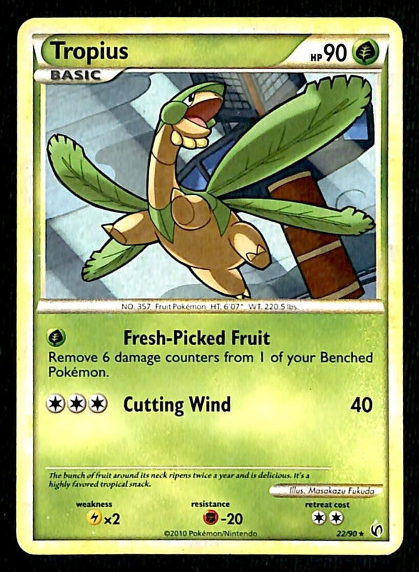 Tropius Undaunted EX, 22/90 Pokemon Card