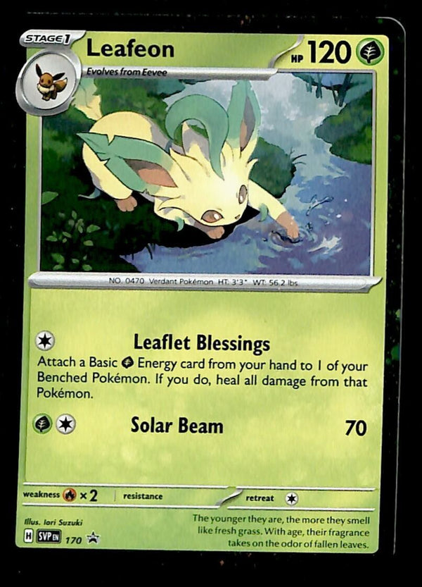 Leafeon Holo Black Star Promo SVP 170, NM Pokemon Card