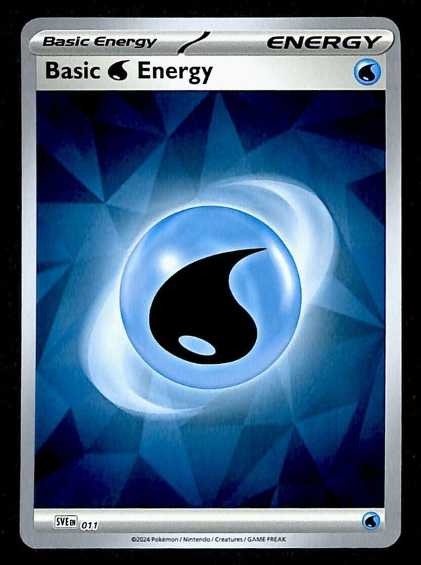Water Energy Reverse Holo 2024 SVE 011, NM Pokemon Card