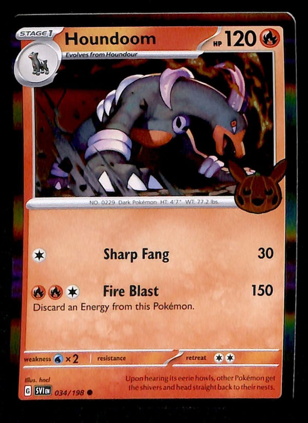 Houndoom 034/198 Trick or Trade 2023, NM Pokemon Card