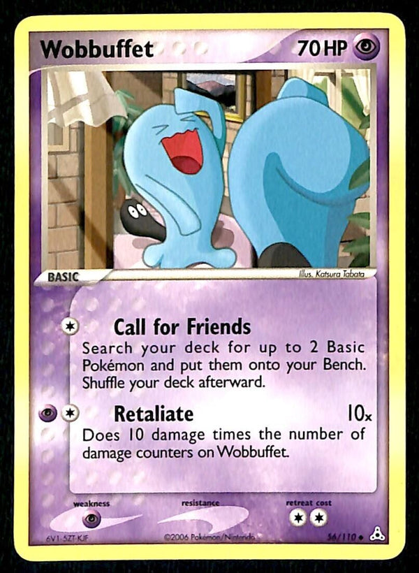 Wobbuffet Holon Phantoms NM, 56/110 Pokemon Card