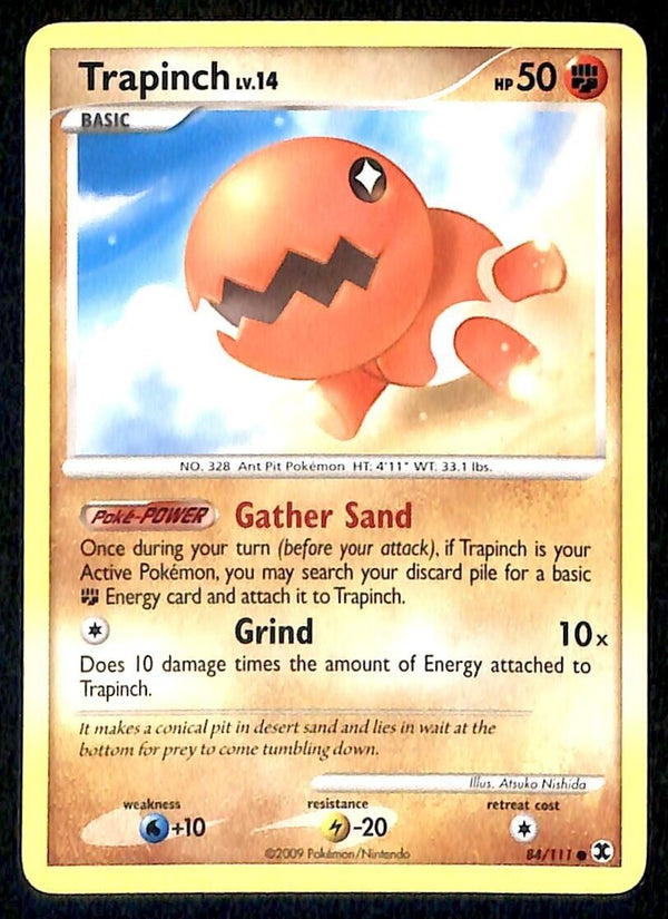 Trapinch Rising Rivals NM, 84/111 Pokemon Card