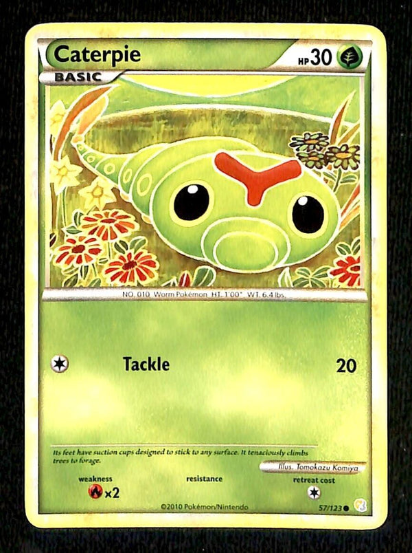 Caterpie Heartgold & Soulsilver NM, 57/123 Pokemon Card