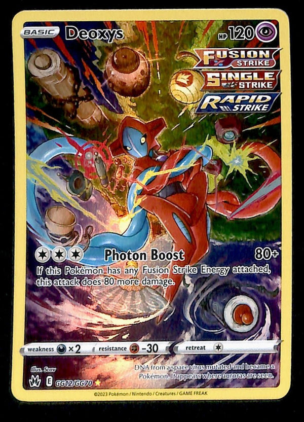 Deoxys Galarian Gallery Crown Zenith GG12/GG70, NM Pokemon Card
