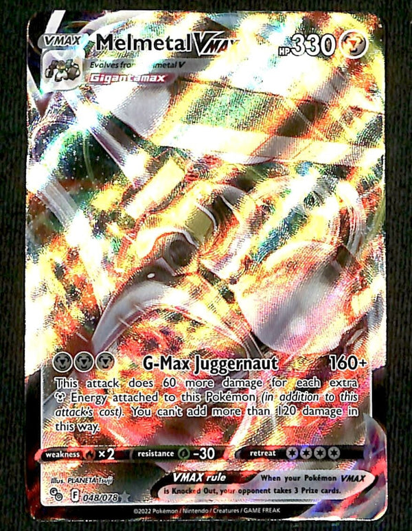 Melmetal Vmax Ultra Rare Pokemon GO 048/078, NM Pokemon Card