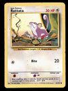 Rattata Base Set 1999 Unlimited Print VG, 61/102 Pokemon Card.