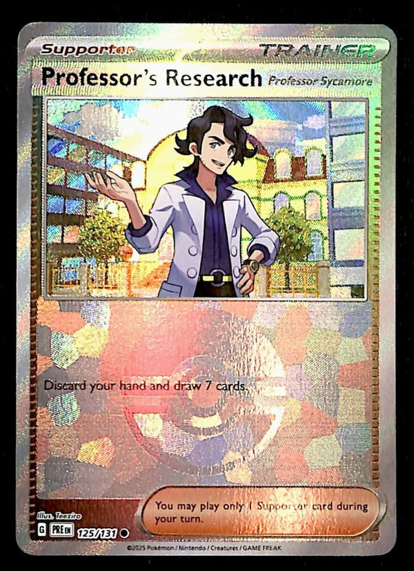 Professor Research Pokeball Prismatic Evoloutions 125/131, NM Pokemon Card