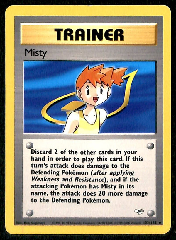 Misty Gym Heroes EX, 101/132 Pokemon Card.