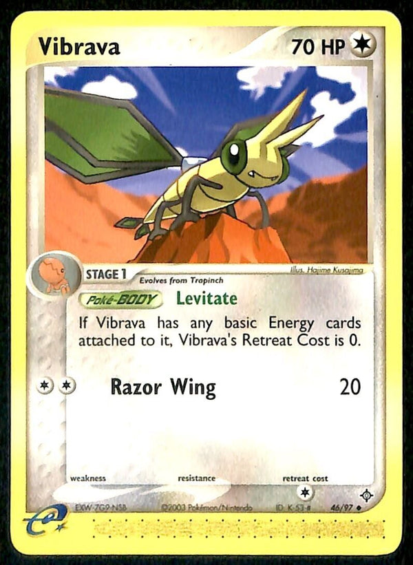 Vibrava EX Dragon NM, 46/97 Pokemon Card